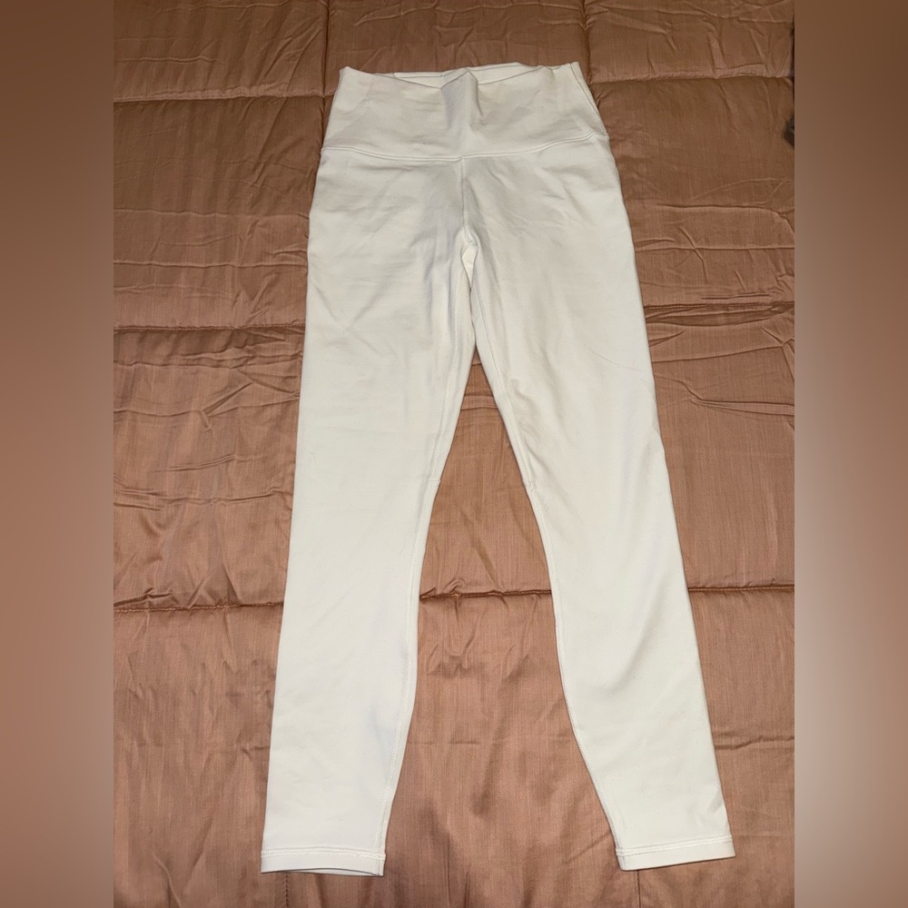 Fabletics Cream PowerHold Leggings